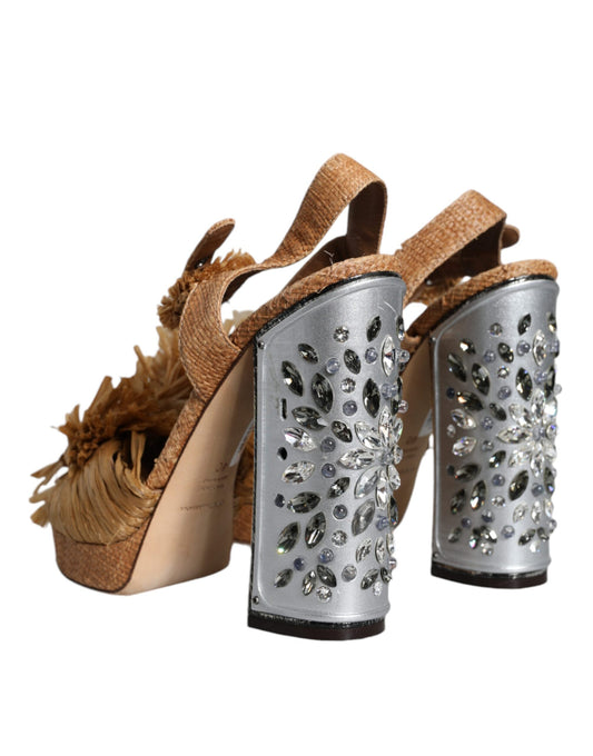 High heel shoes with embellishments on sides