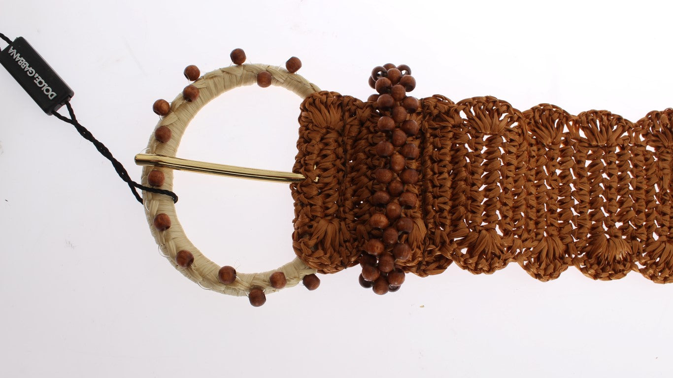 Handmade beaded bracelet with wooden beads