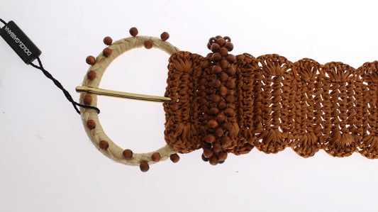 Handmade beaded bracelet with wooden beads