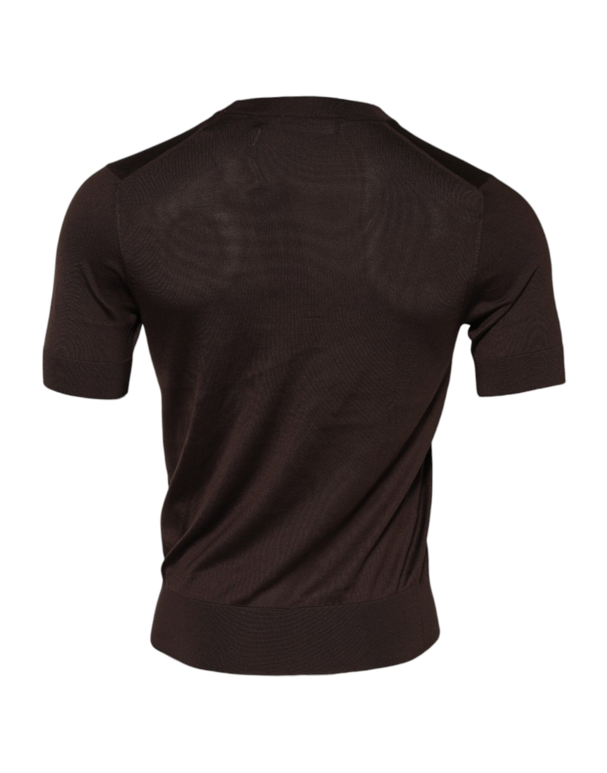 Brown short sleeve shirt on a mannequin