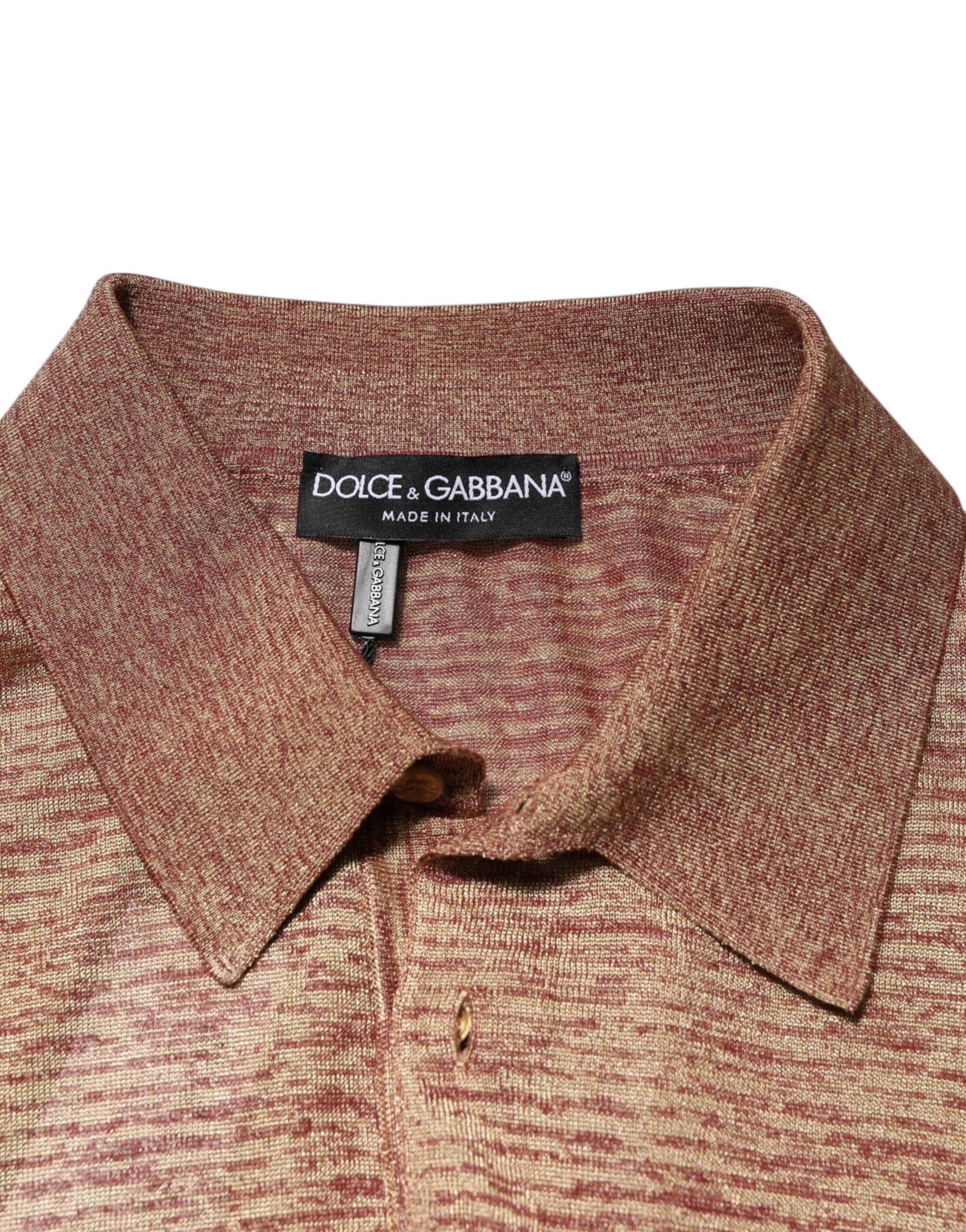 Brown polo shirt with collar