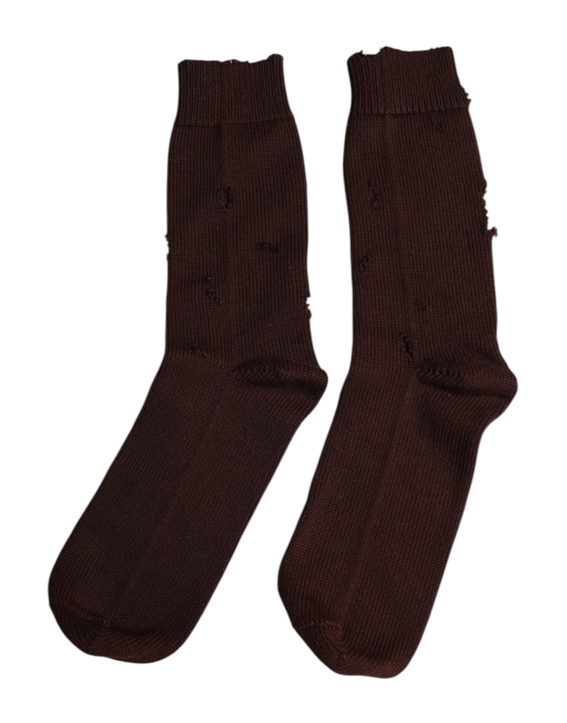 Pair of dark brown socks