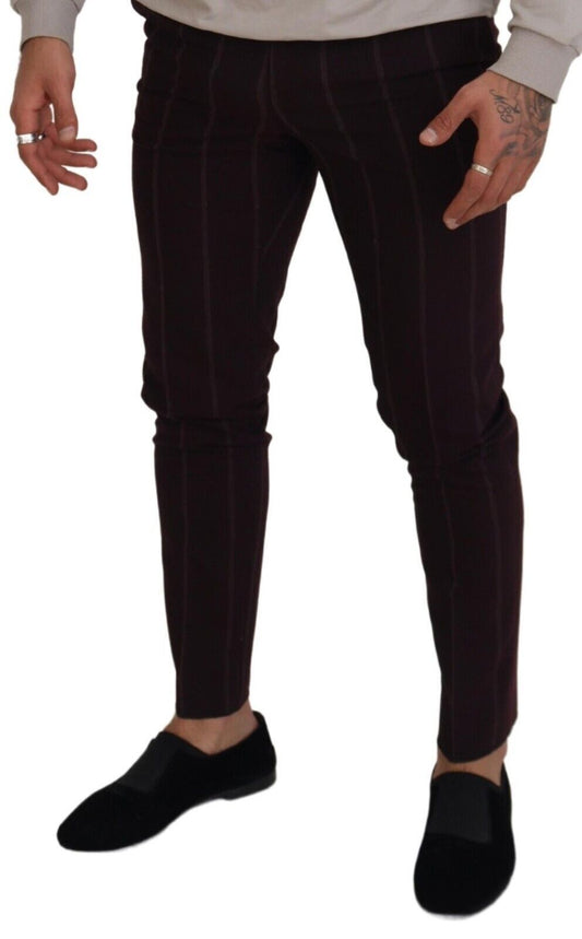 Man wearing brown pants and black shoes