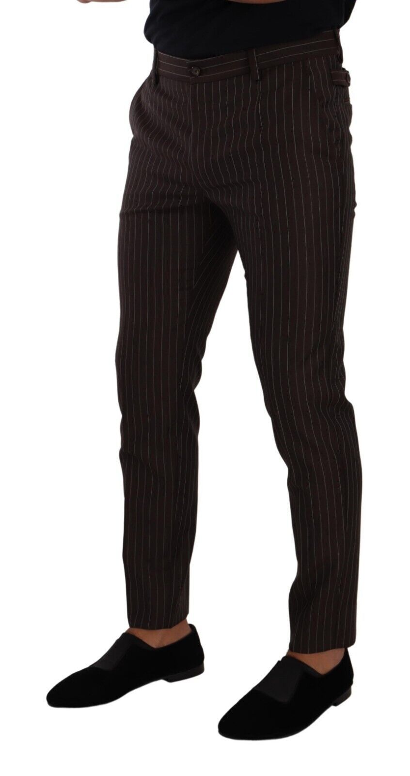 Pair of brown striped trousers
