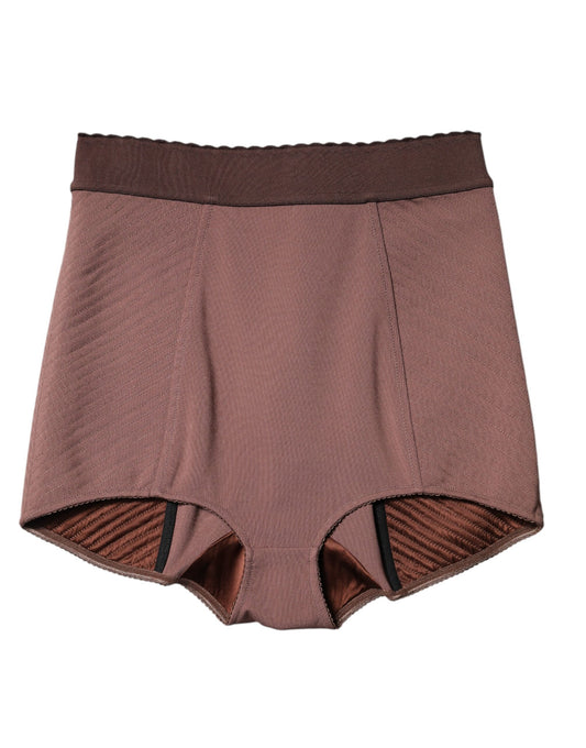 Brown shorts with black trim