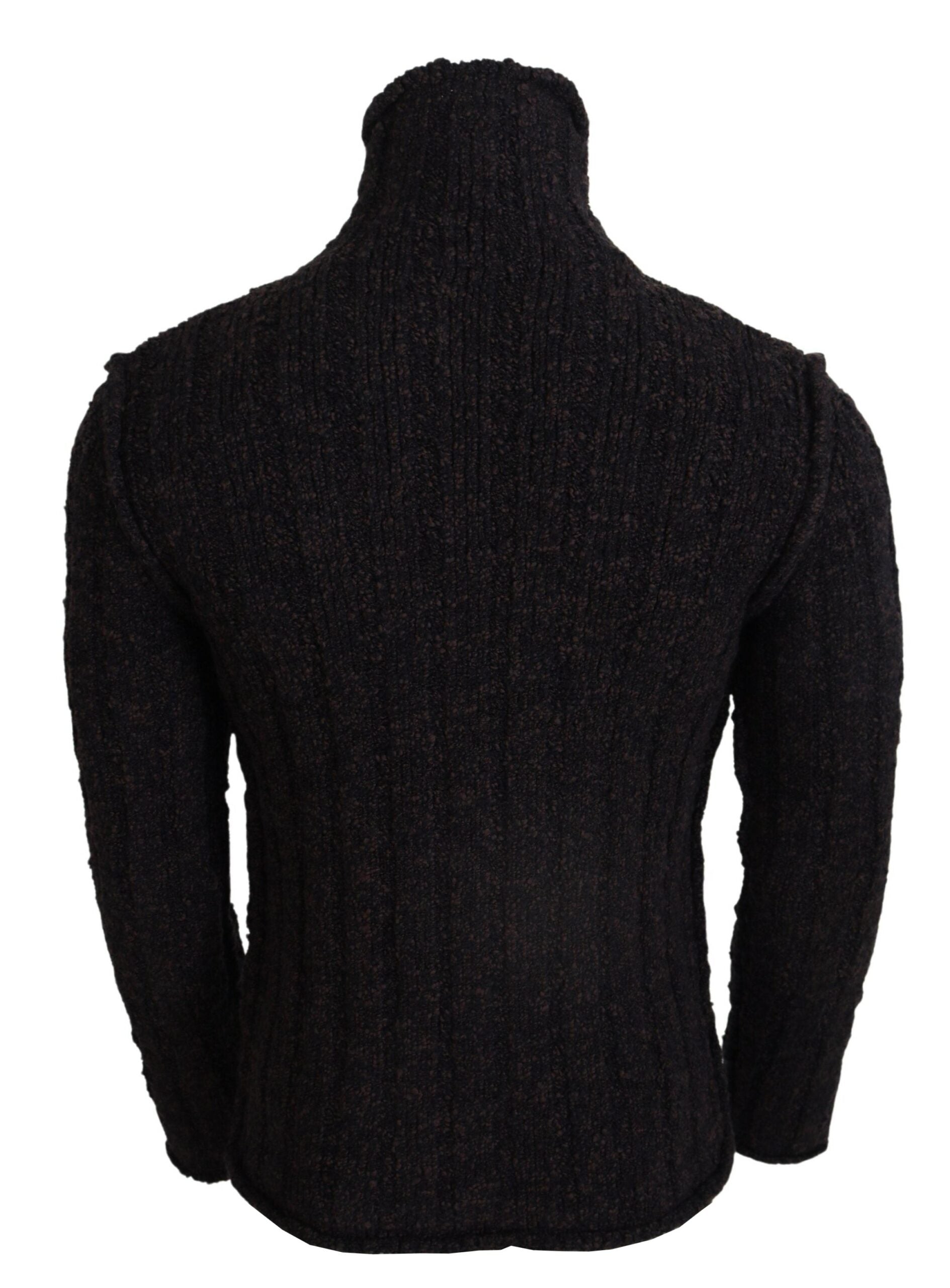 Black wool sweater on mannequin