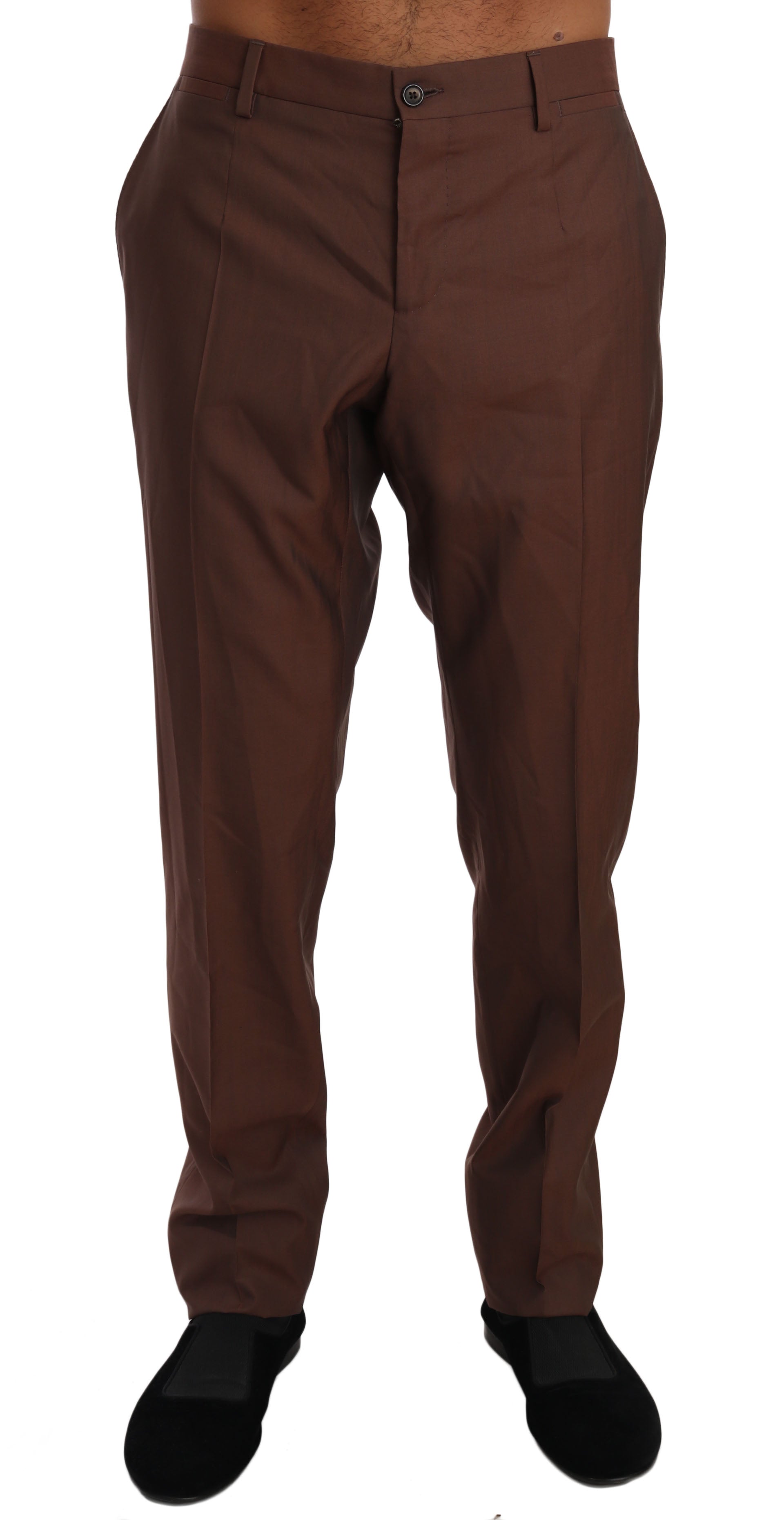 Brown dress pants on a mannequin