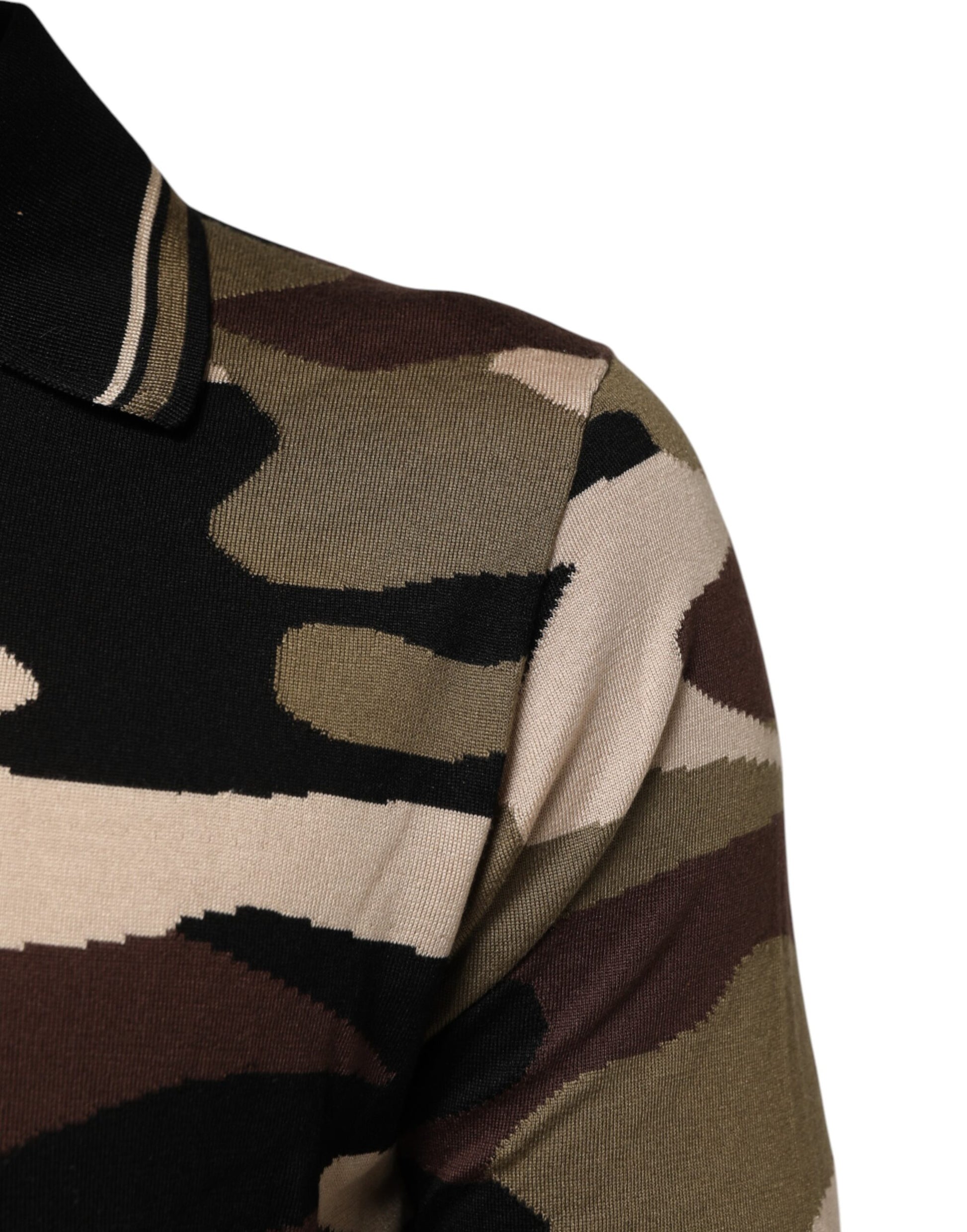 Camouflage pattern sweater on a mannequin
