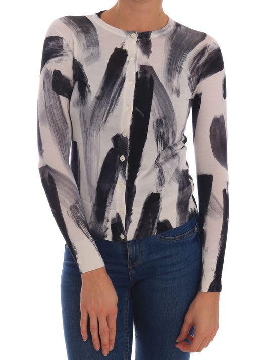 Long sleeve top with abstract design