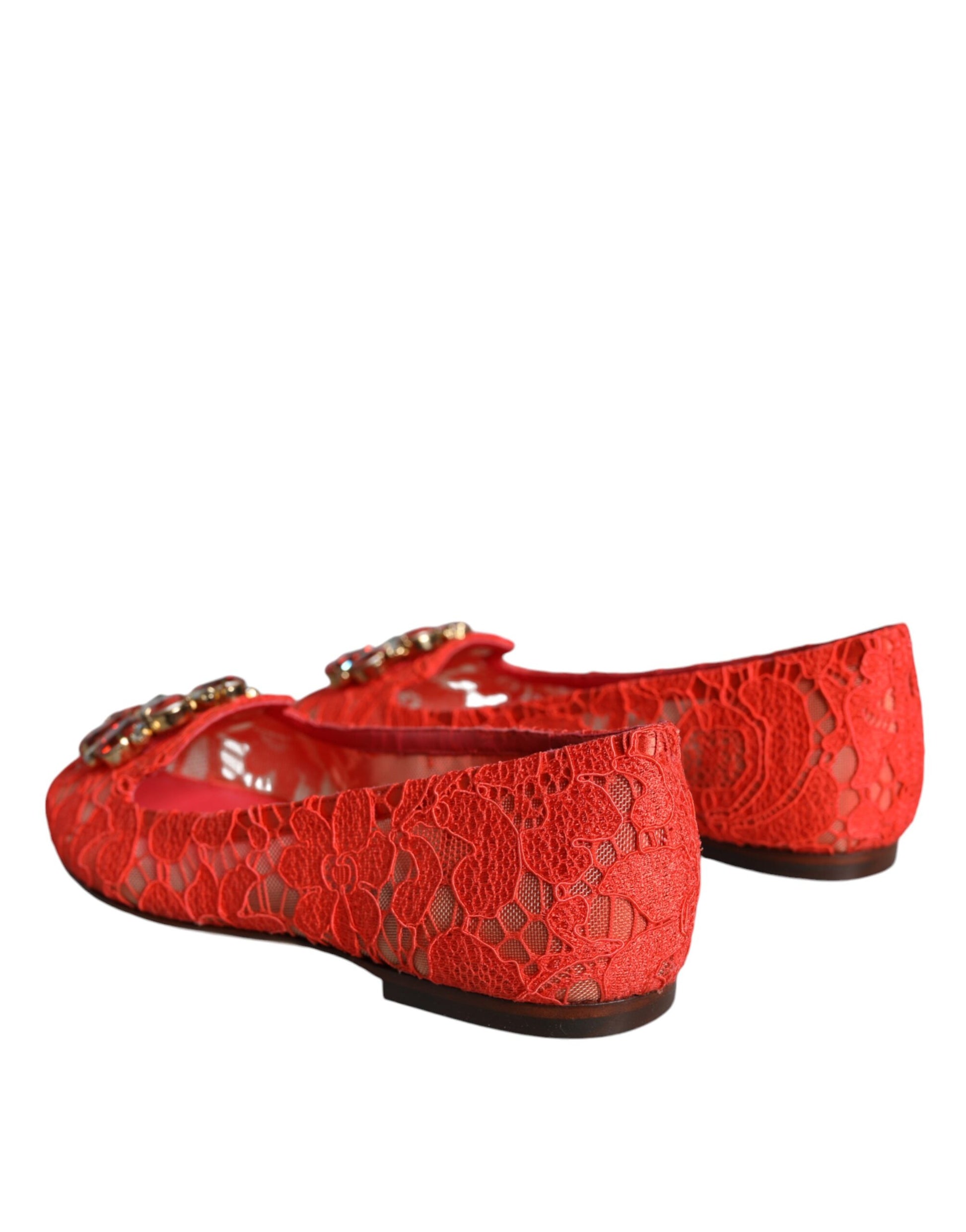Red lace up shoes