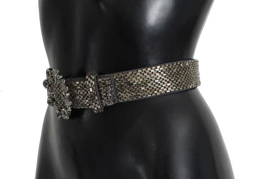 Shiny belt with embellishments on a mannequin torso