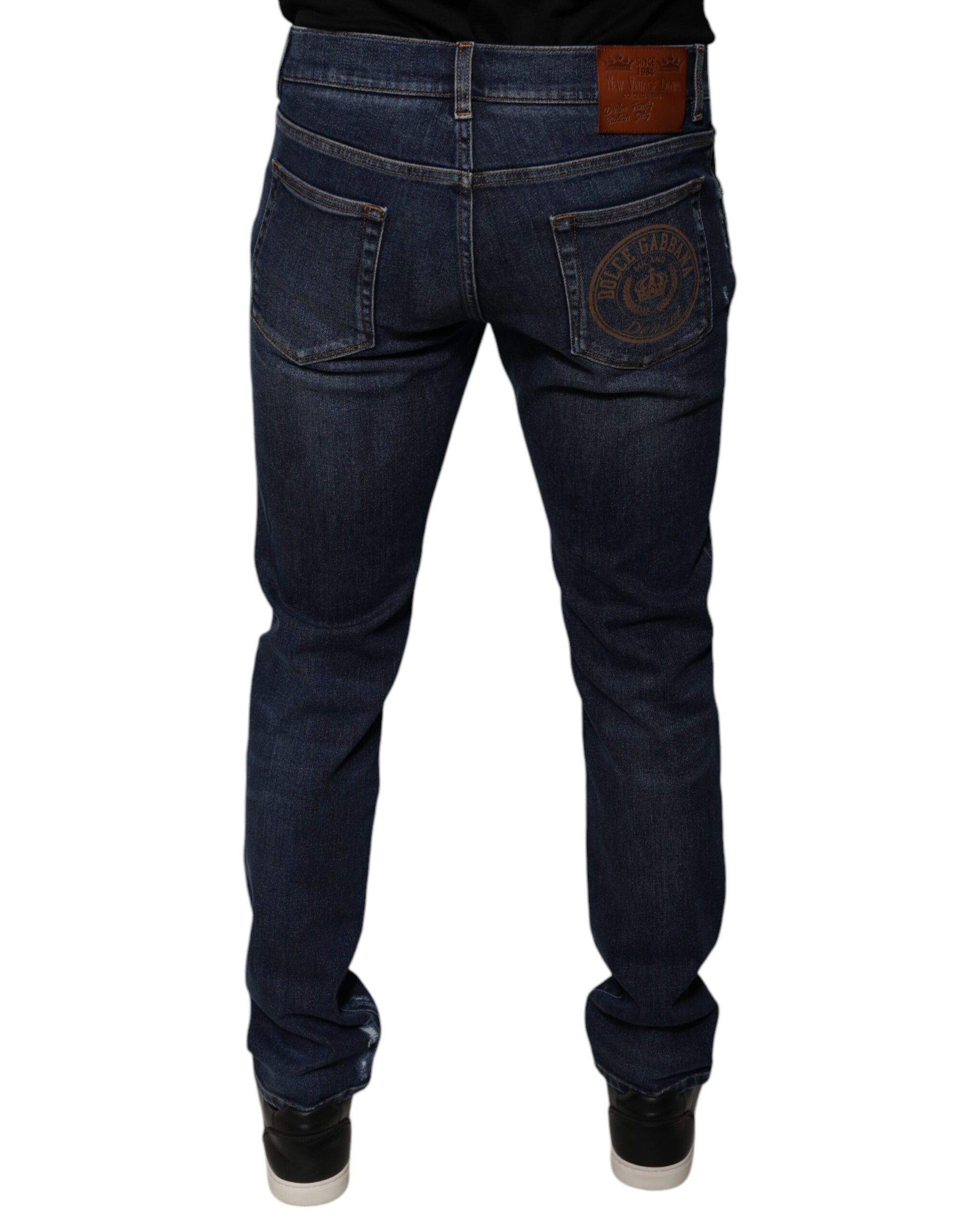 Pair of blue jeans on a mannequin