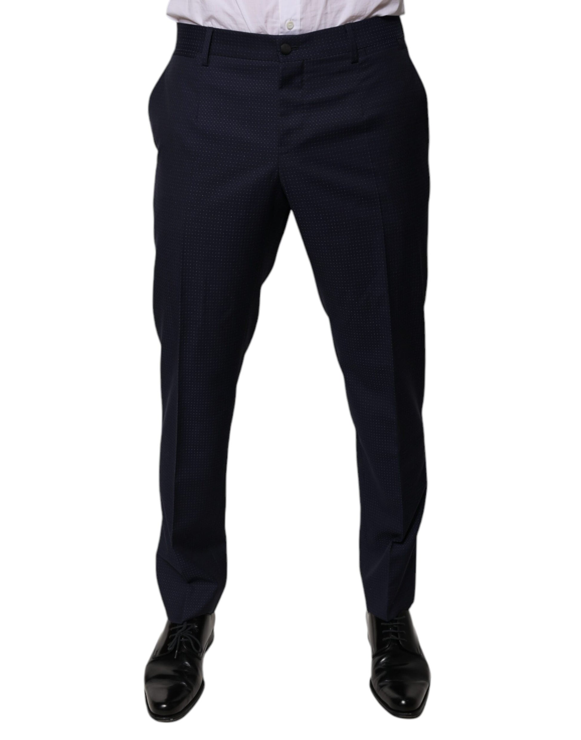 Pair of men's dress pants with a patterned design