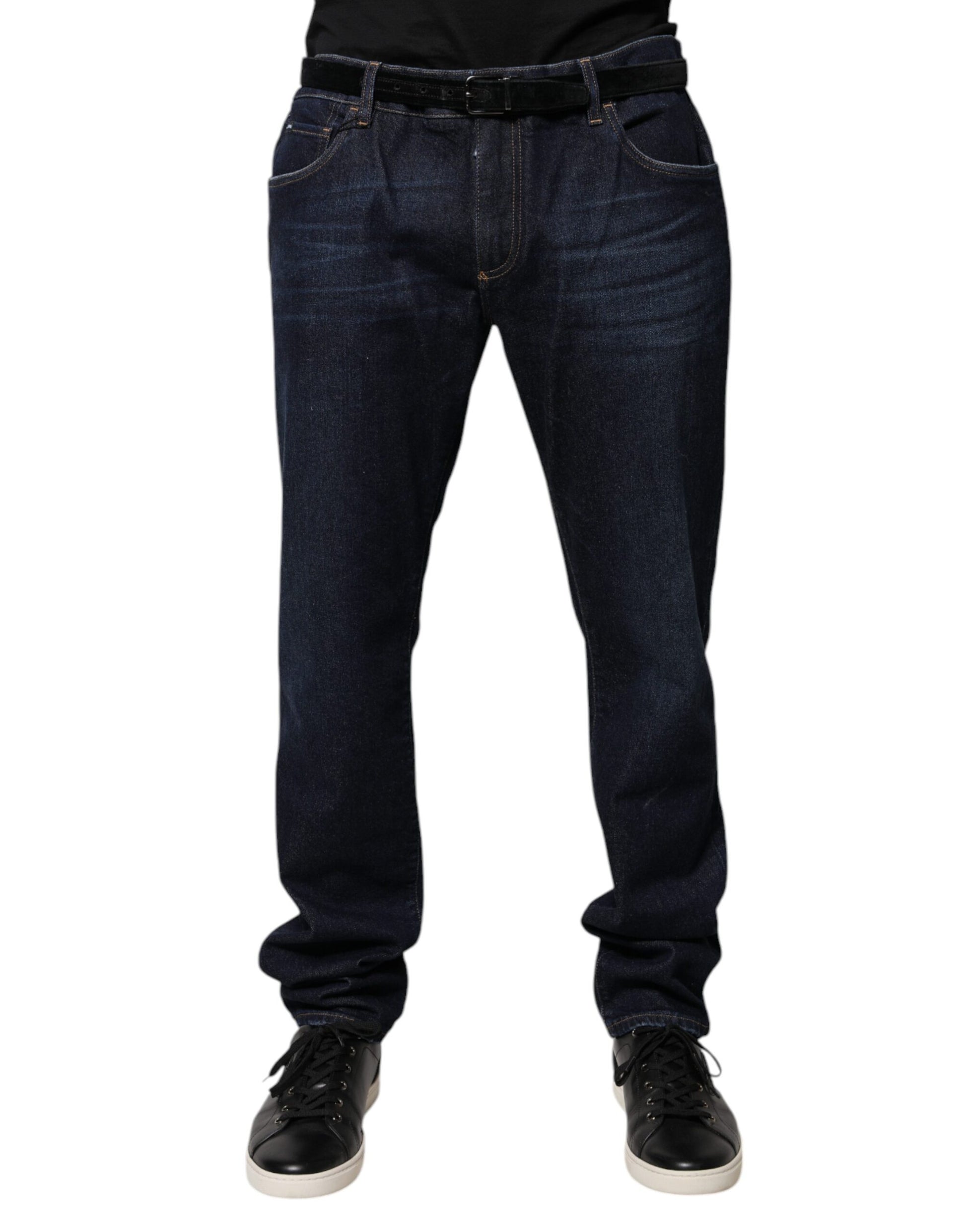 Pair of blue jeans on a mannequin