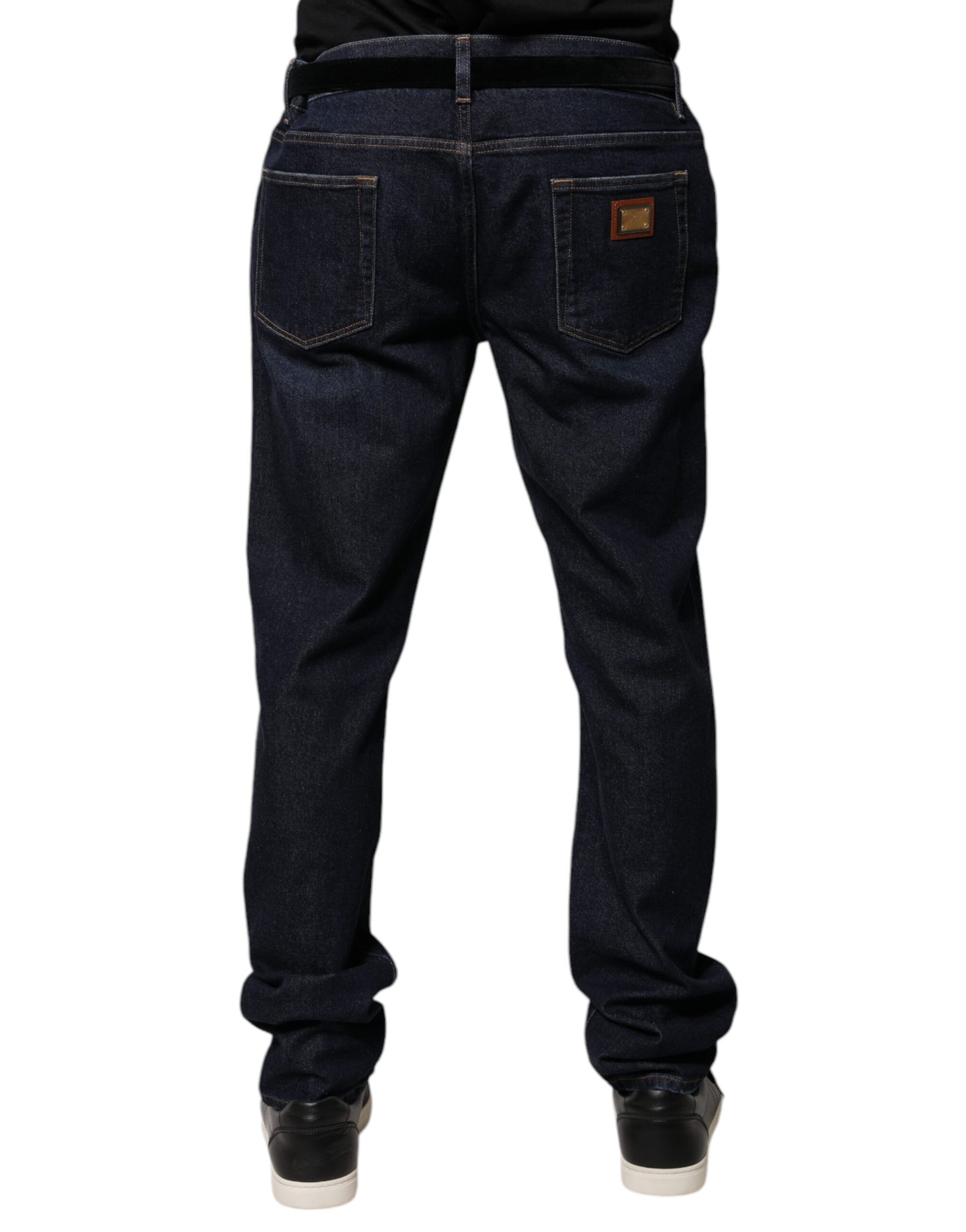 Pair of blue jeans on a mannequin