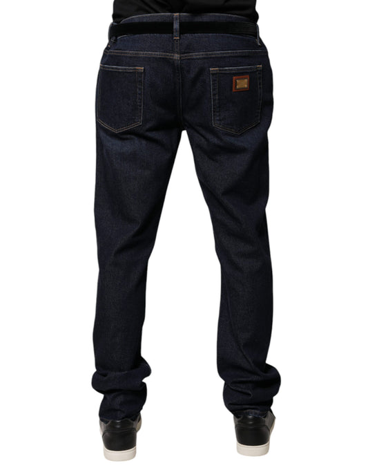 Pair of blue jeans on a mannequin