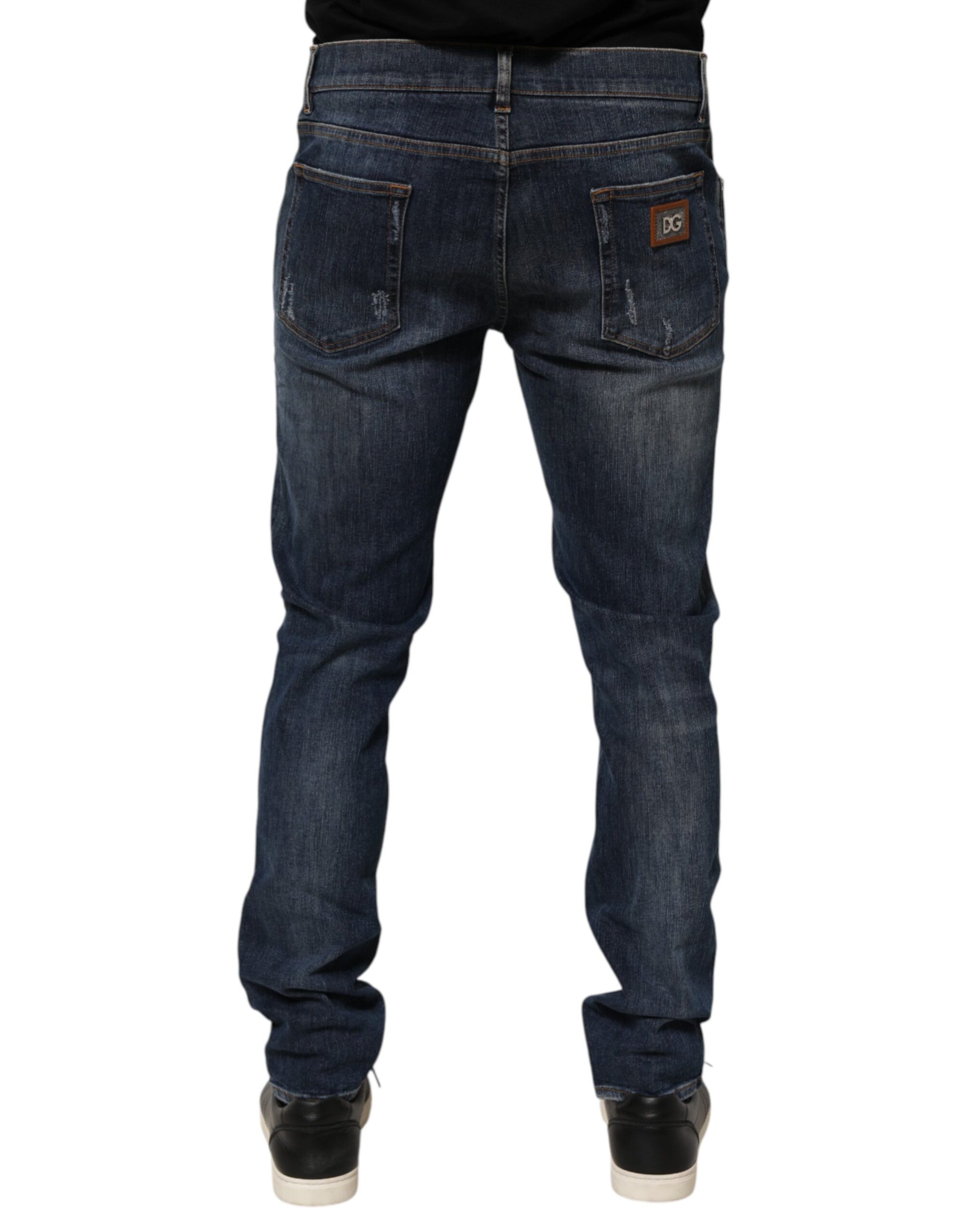 Pair of blue jeans on a mannequin