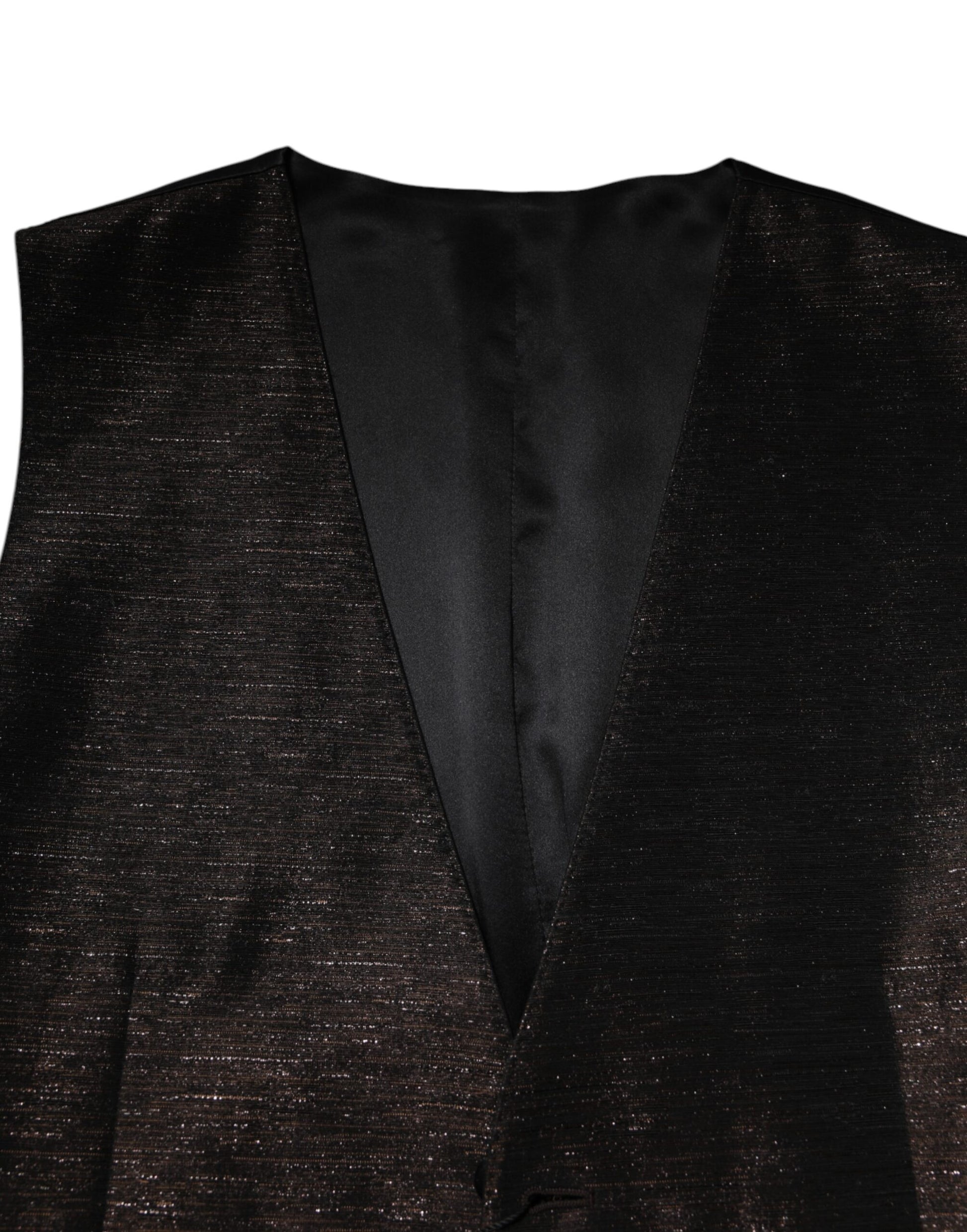 A dark brown men's vest from Dolce & Gabbana