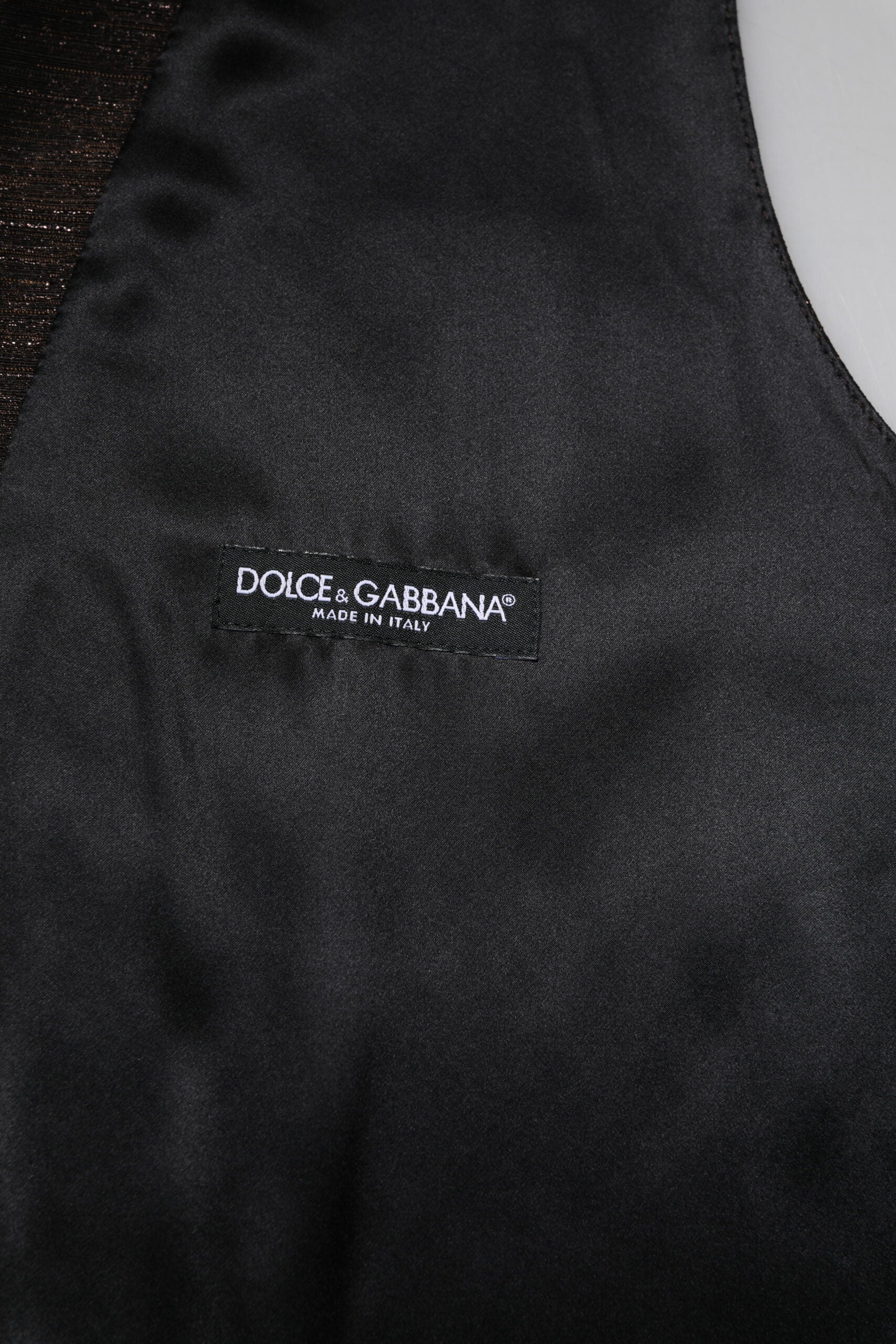 A dark brown men's vest from Dolce & Gabbana