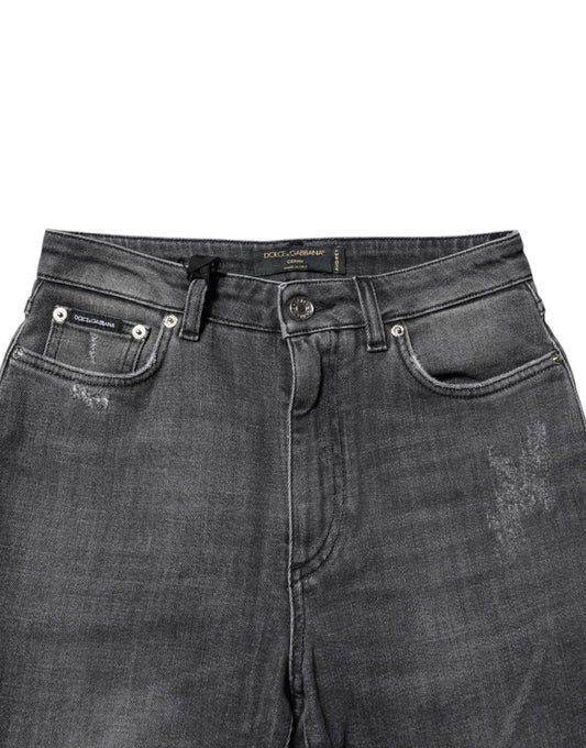 Pair of blue jeans with visible stitching details
