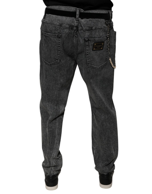 Pair of blue jeans on a mannequin