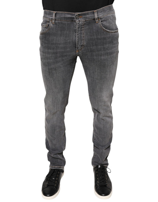 Pair of blue denim jeans on a mannequin