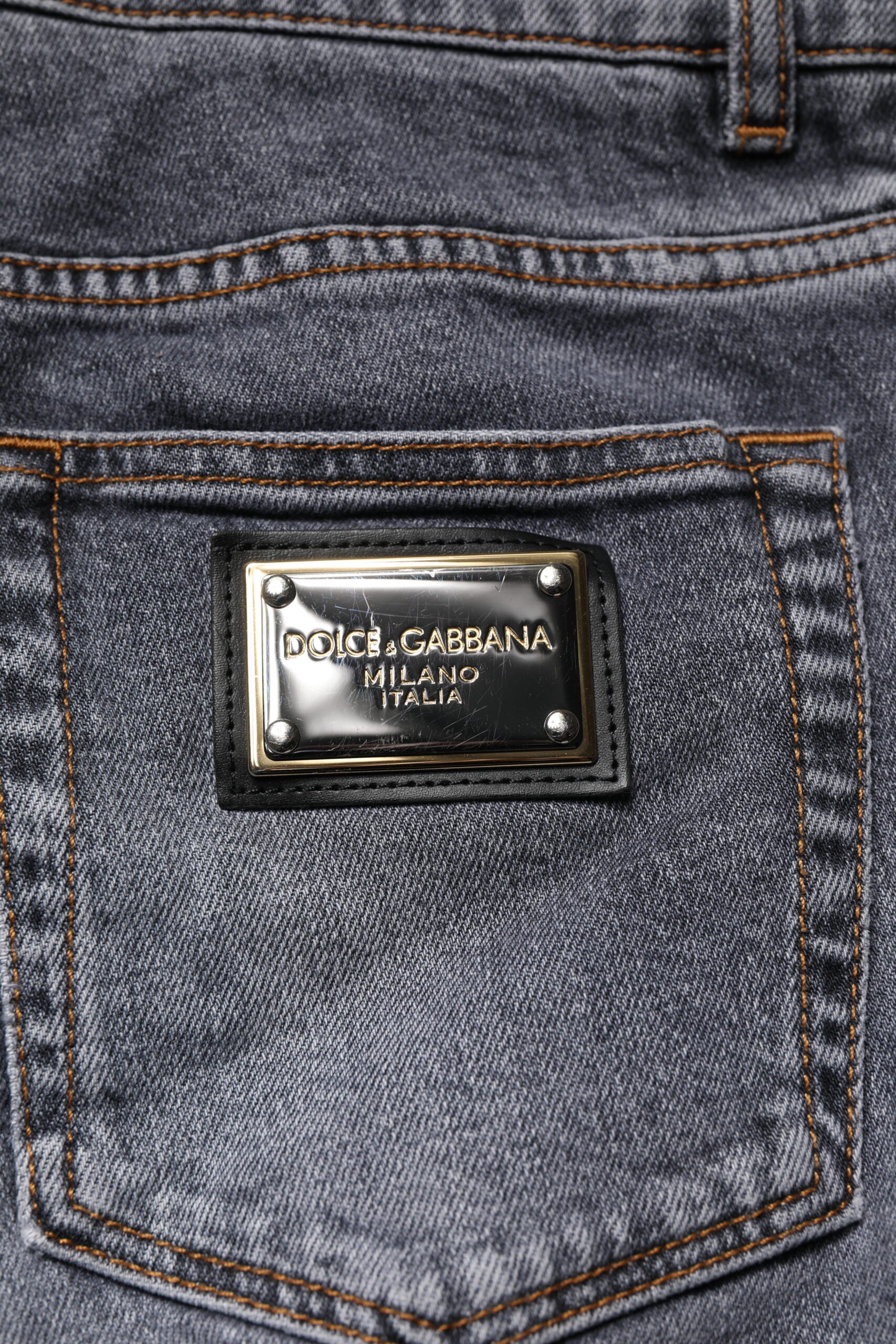 The tag on a pair of jeans