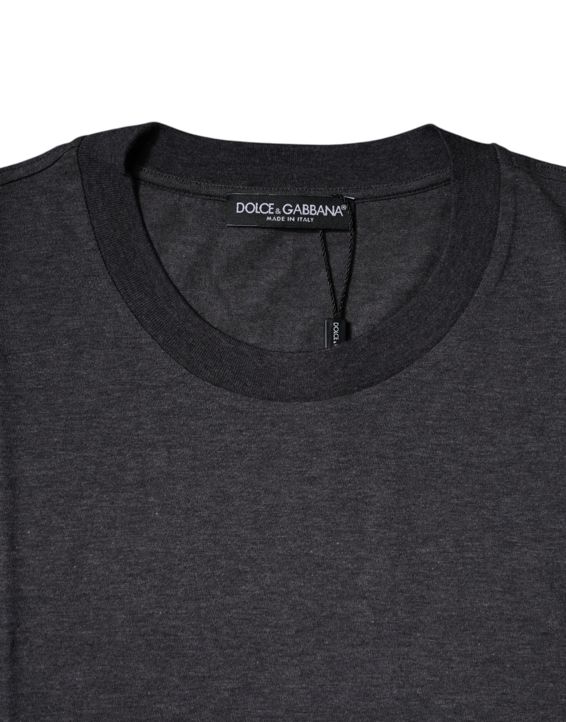 Dark heather gray crew neck t-shirt