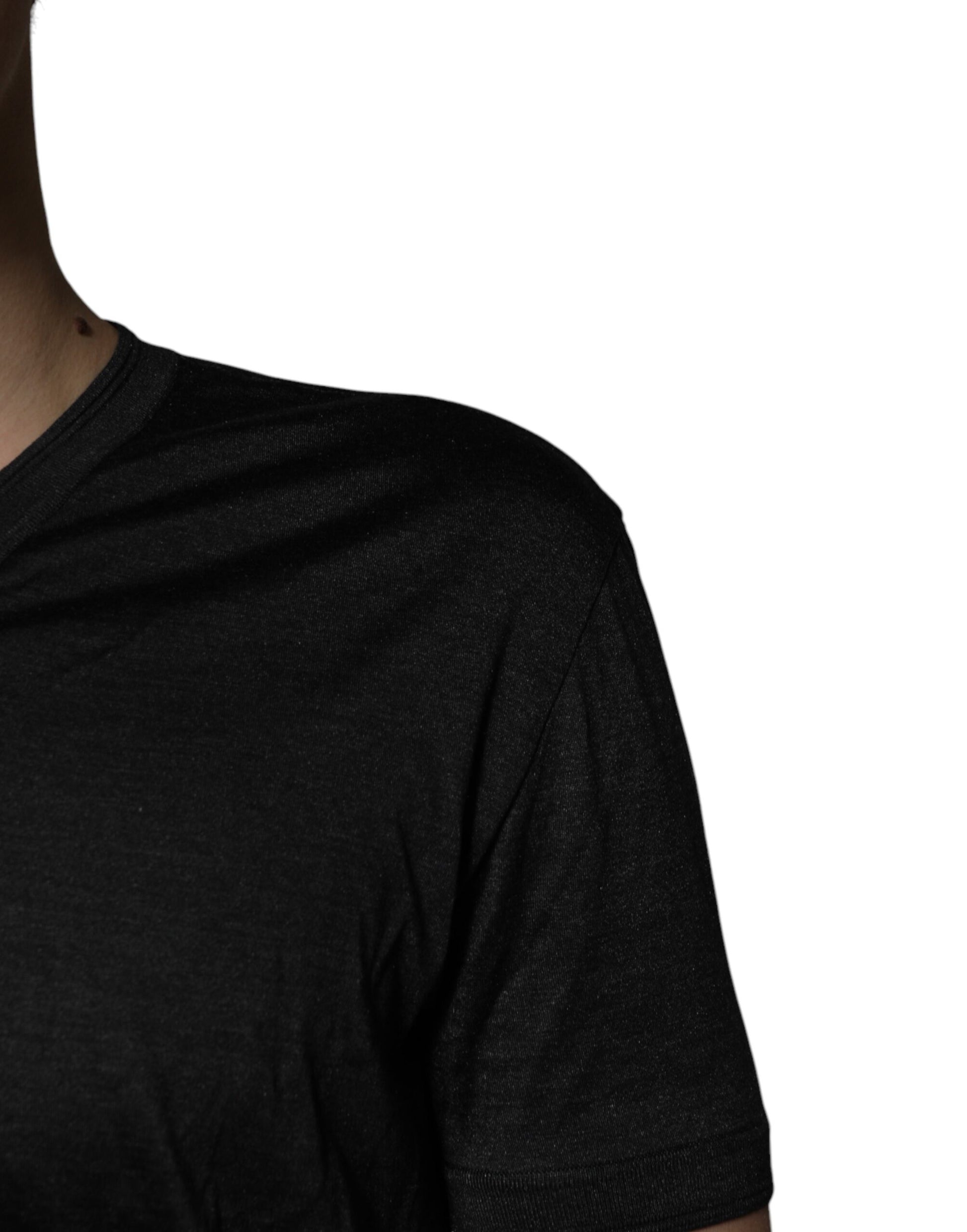 Black sleeveless top on a person