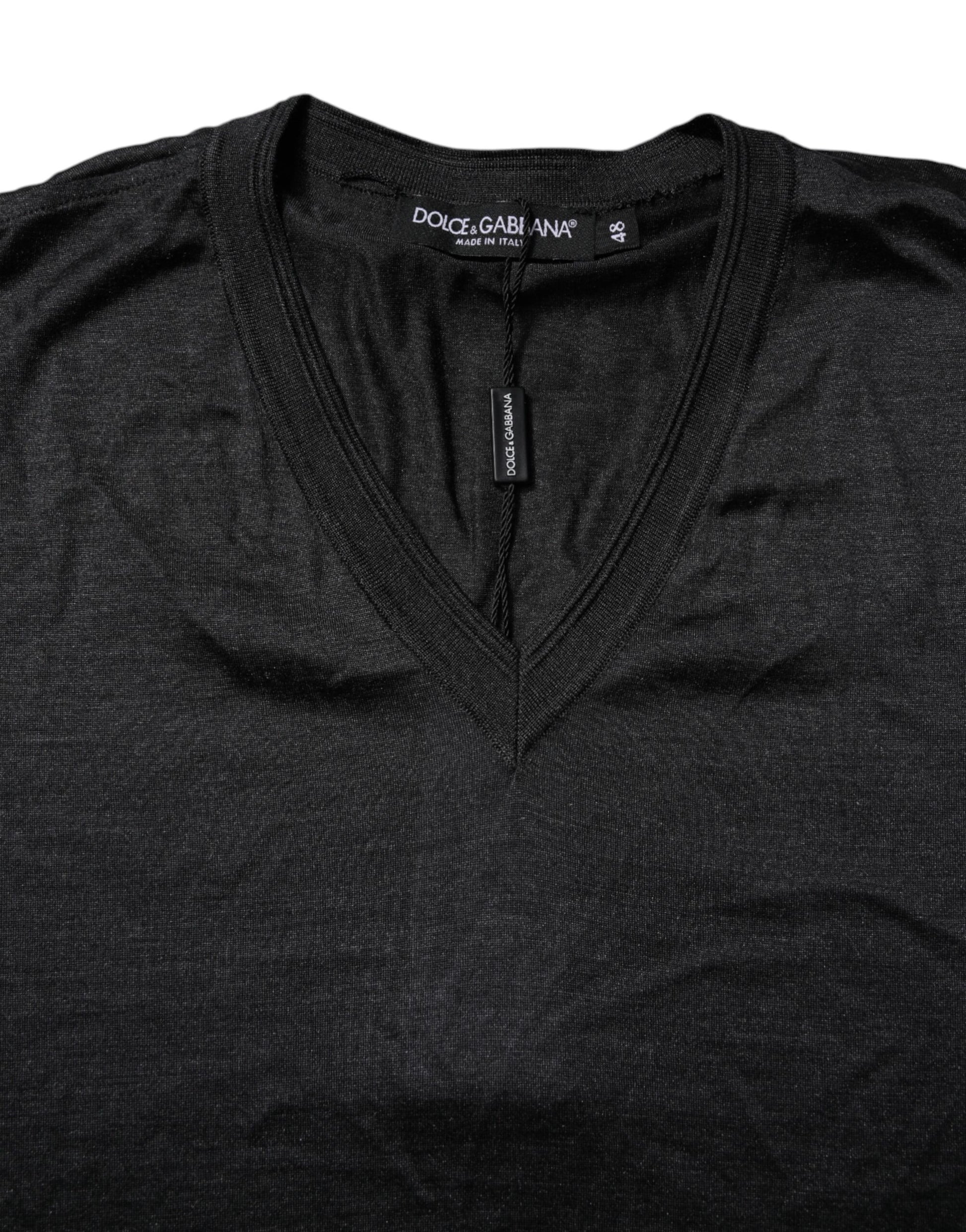 Black v neck sweater