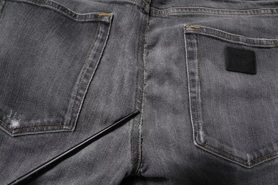 Pair of blue jeans with pockets