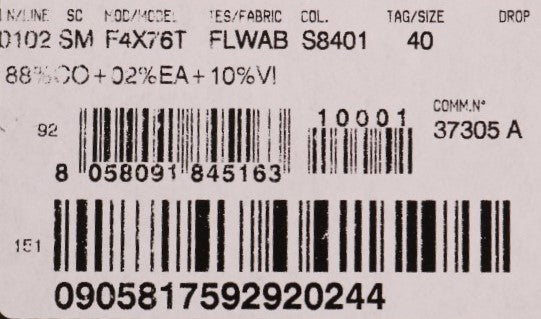 Barcode on a package