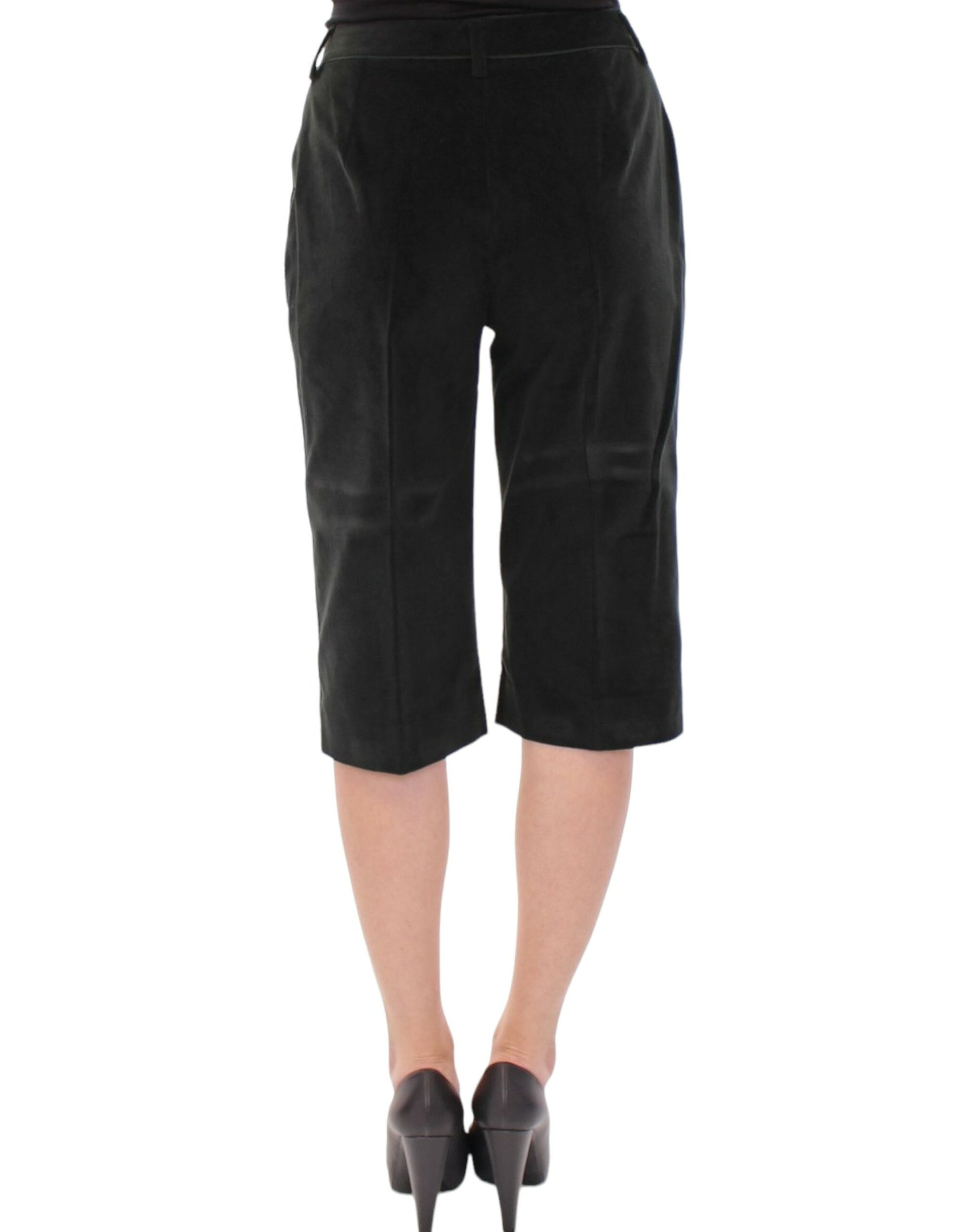 Pair of black shorts on a mannequin