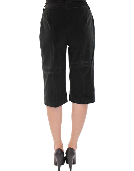 Pair of black shorts on a mannequin