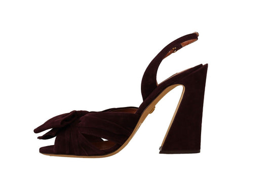 High heel shoe with ankle strap and bow detail
