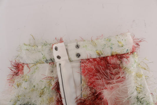 Textured fabric with fringe details