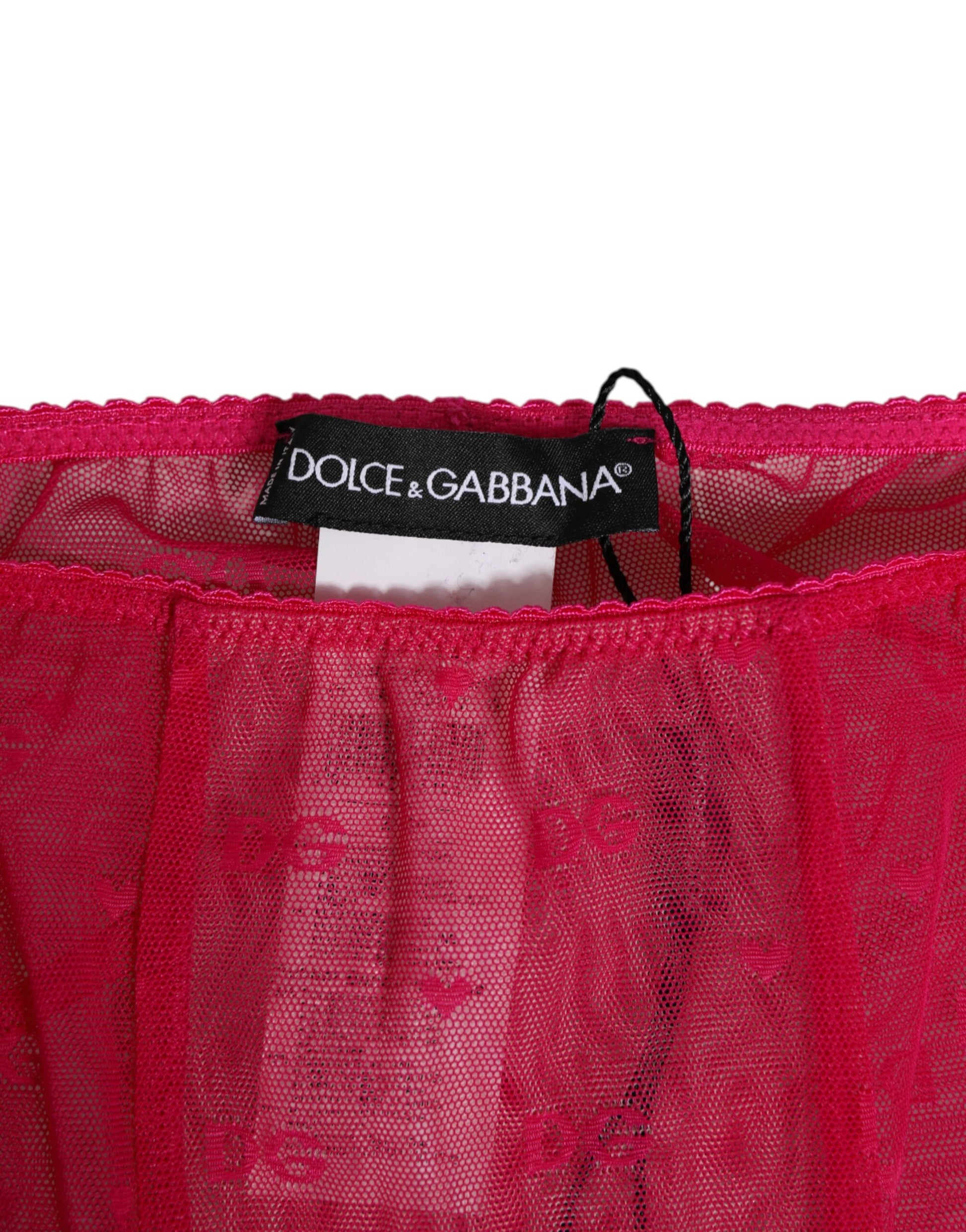 Red lace lingerie in a bag