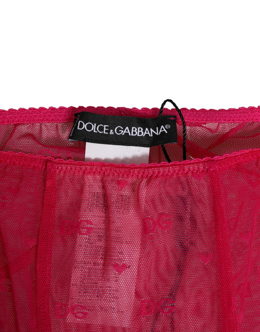 Red lace lingerie in a bag