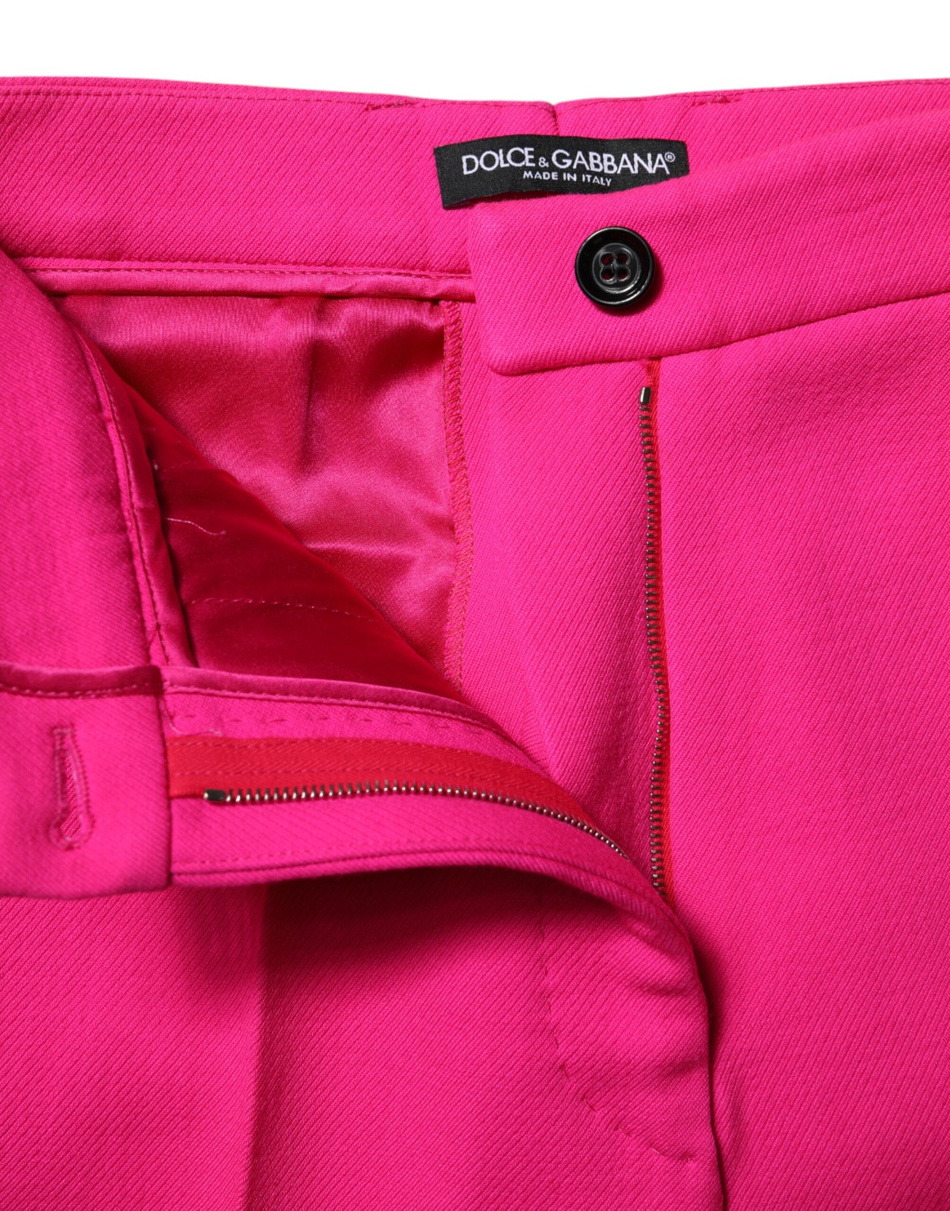 Pink pants with zippered pockets