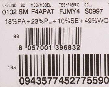 Barcode on a product label