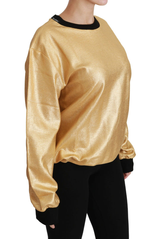Gold sequin long sleeve top