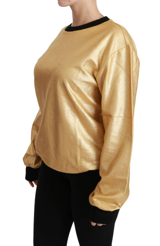 Gold sequin long sleeve top