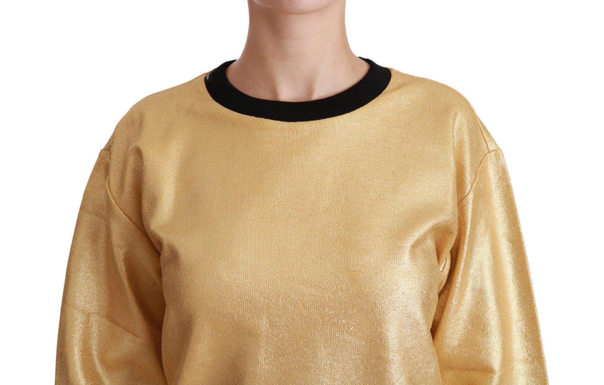 Gold sequin sleeveless top