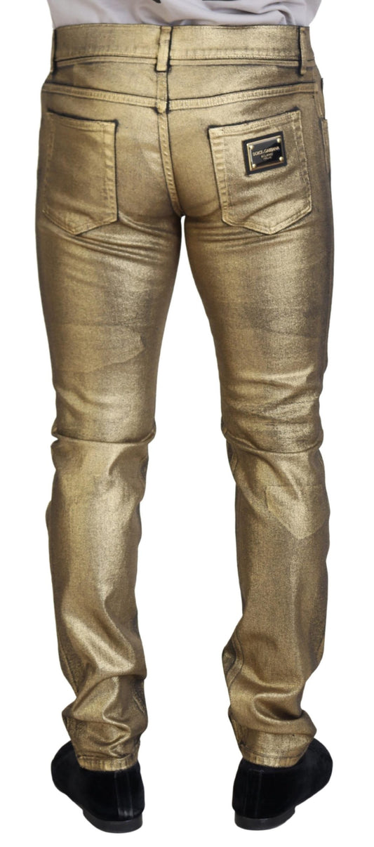 Gold sequin pants