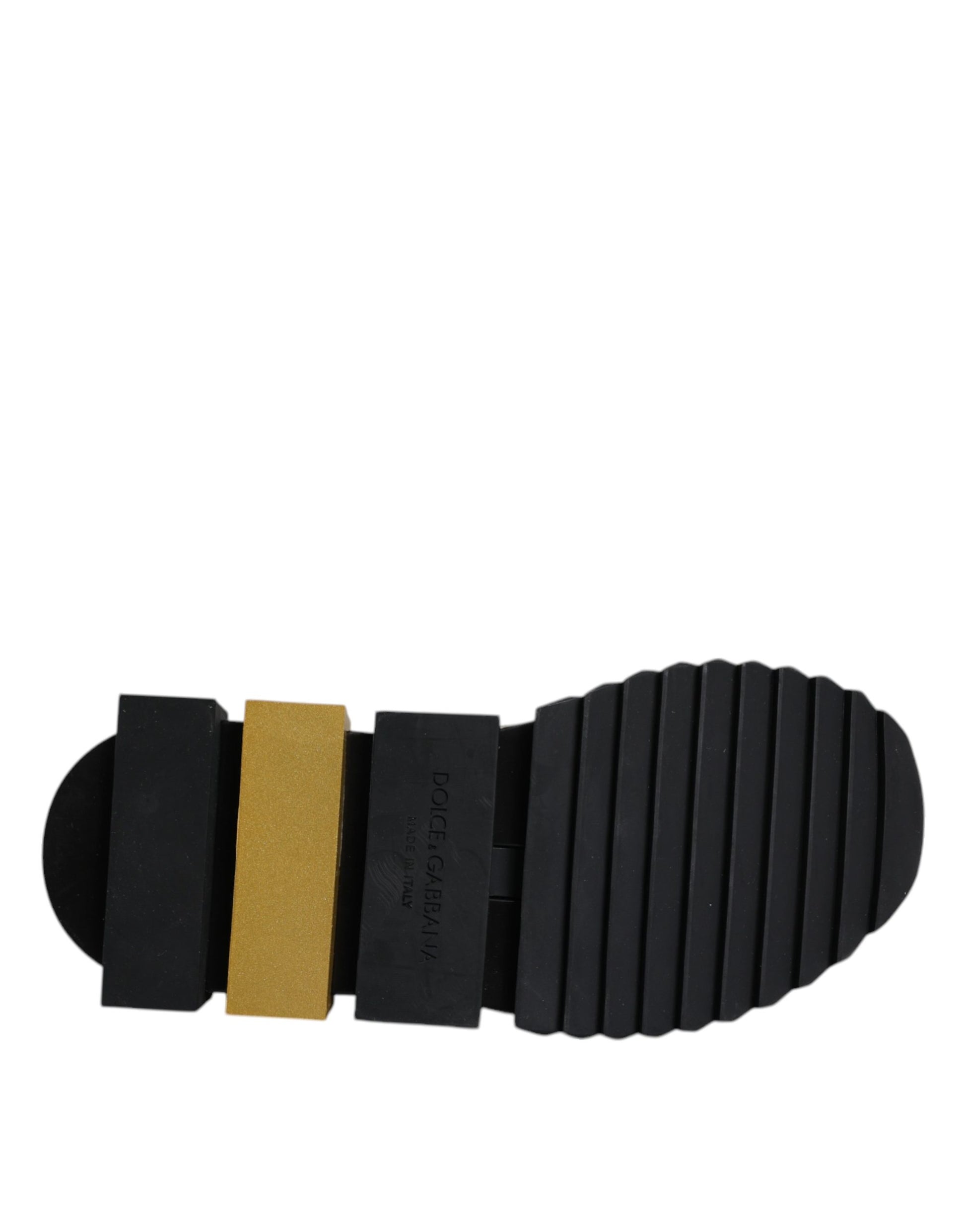 Black and gold shoe sole