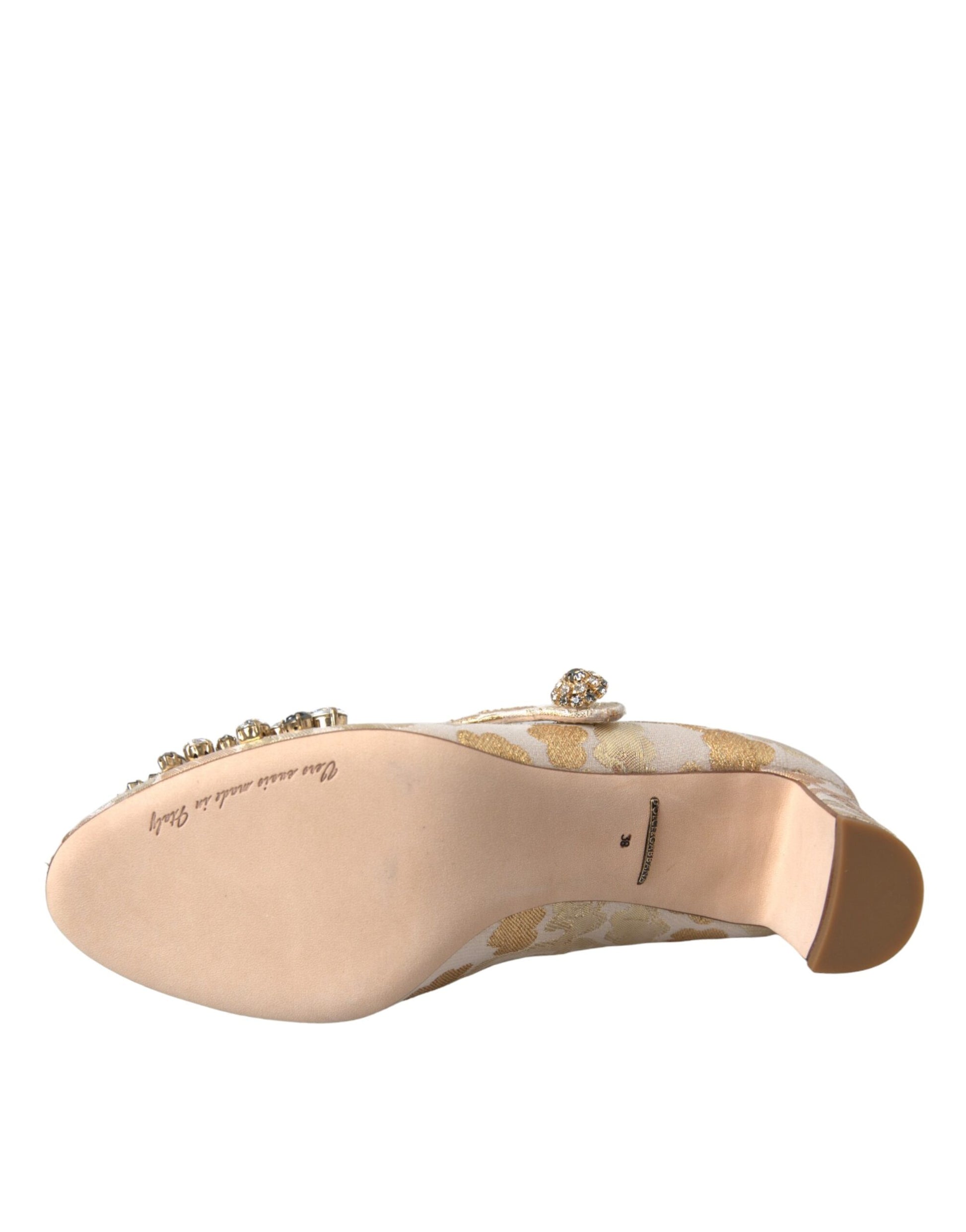 Pair of women's shoes with gold accents