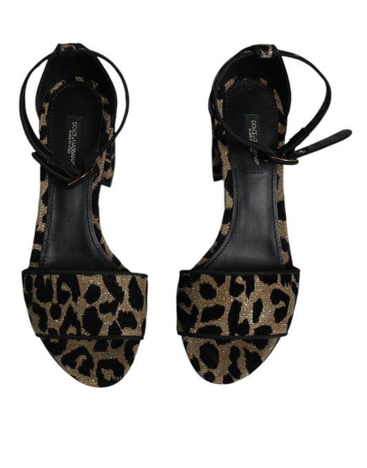 Pair of women's shoes with animal print design
