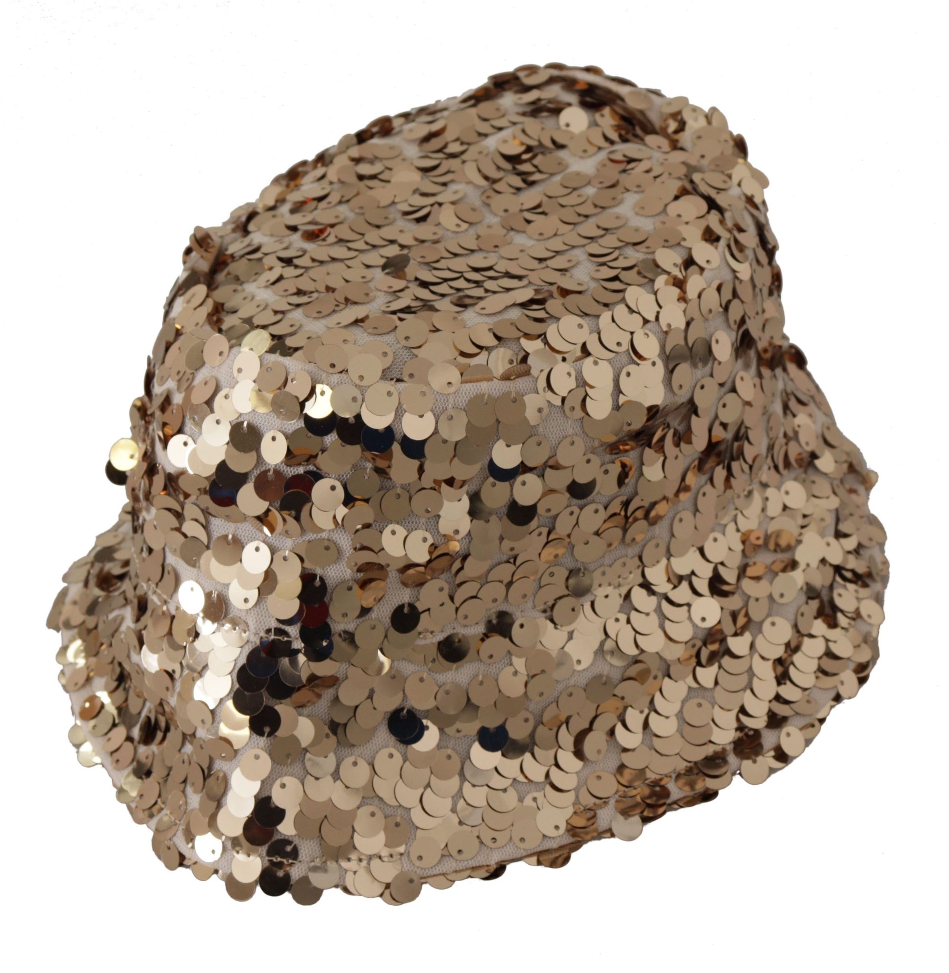 Hat with sequins on brim