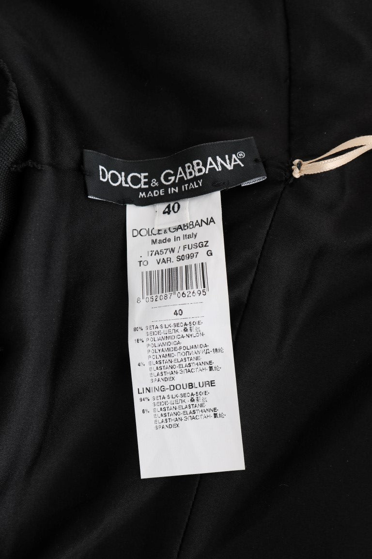 Tag on black fabric reading "Dolce & Gabbana Made in Italy