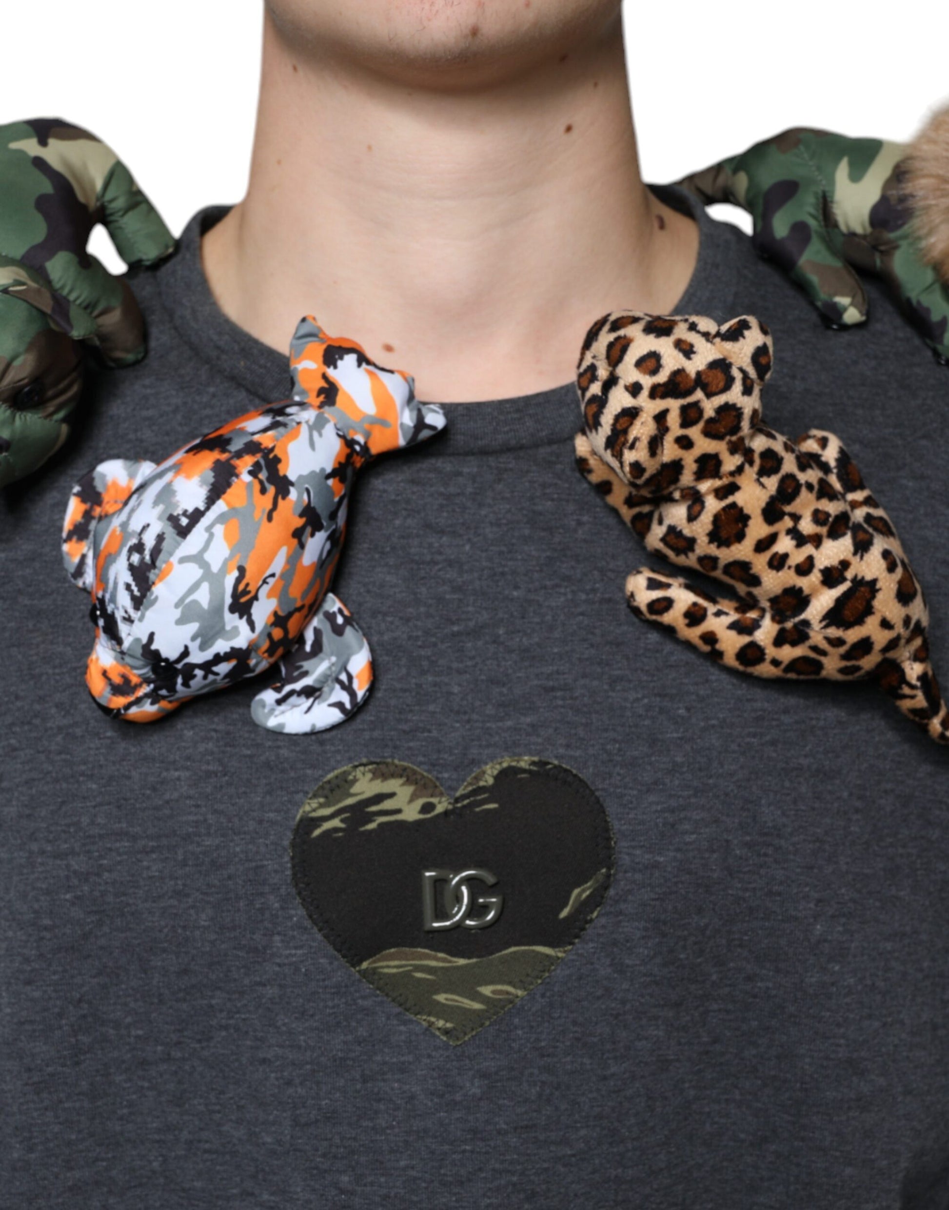 Stuffed animal on a shirt